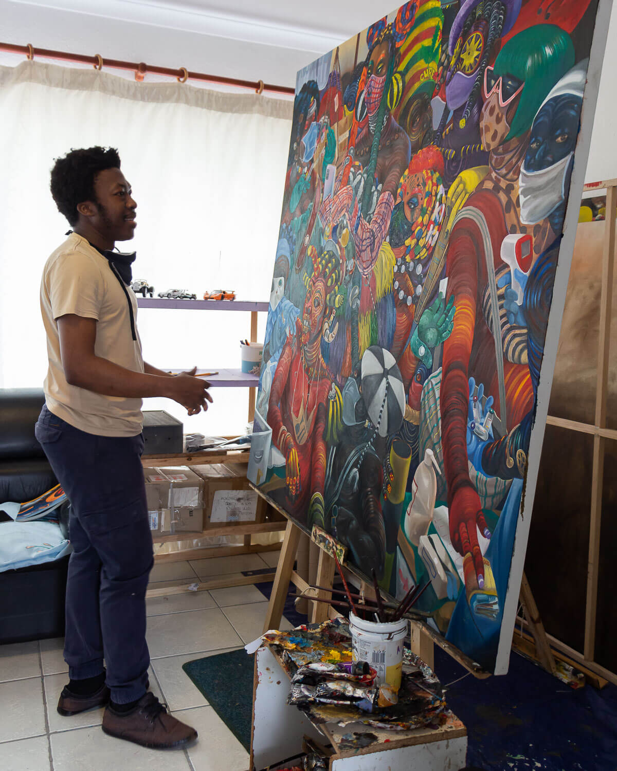 In the Studio with artist Kufa Makwavarara | StateoftheART