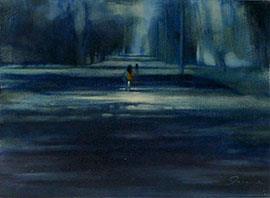 Moonlight Penetrates The Burden Of Sorrow - Painting by Joanne Reen