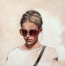 Small Portrait #II - Painting by Mila Posthumus