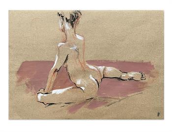 A Shade Of Pink - Life Drawing by Lisette Forsyth