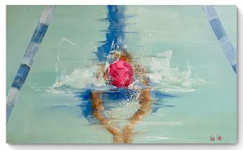 The Art Of Swim - Painting by Nicole Pletts