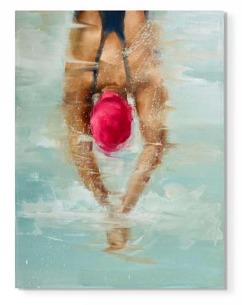 Below The Water Surface - Painting by Nicole Pletts