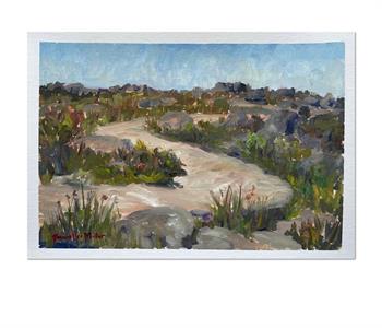Pathway On Table Mountain - Painting by Joanna Lee Miller