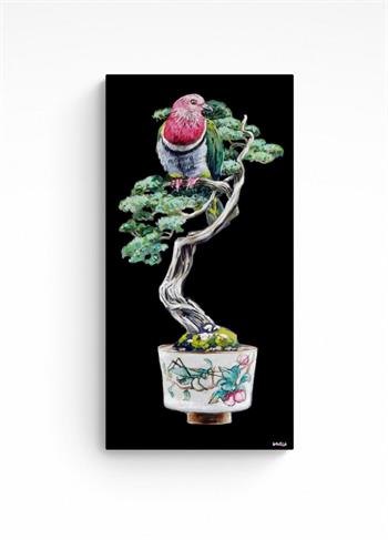 Cricket & Dove - Painting by Grace Kotze