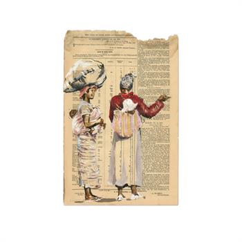 Lisette Forsyth painting of two women on 1886 Cape Government Gazette