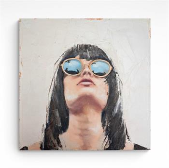 Small Portrait #8 - Painting by Mila Posthumus