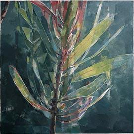 Clouds Hill Proteas IV - Painting by Jeannie Kinsler