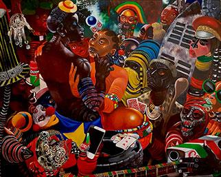 The Winner Takes It All - Painting by Kufa Makwavarara