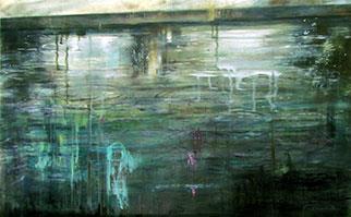A Light Rain Falls - Painting by Joanne Reen