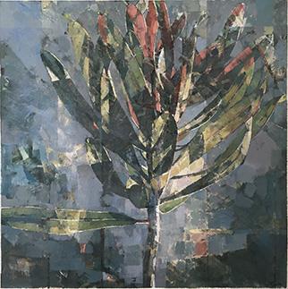 Moonlight Protea - Painting by Jeannie Kinsler