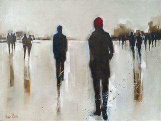 Moving Forward In The Distance - Painting by Nicole Pletts