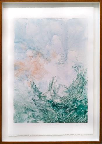 Beneath The Waters Of Sleep And Dreams I - Handmade Print by Laurel Holmes