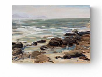Dalebrook Rocks & Beach - Painting by Joanna Lee Miller