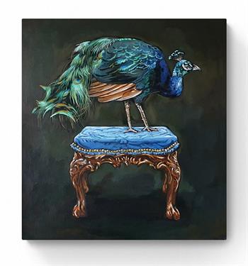 Peacock - Painting by Grace Kotze