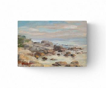 Oudekraal Beach - Painting by Joanna Lee Miller