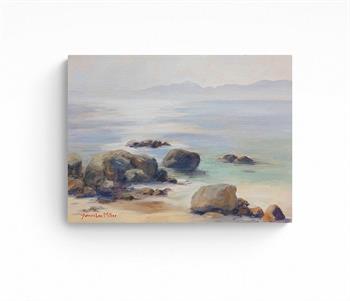 Rocks And Sunlight - Painting by Joanna Lee Miller