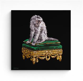 Sleepy Primate - Painting by Grace Kotze