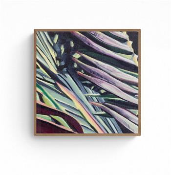 small framed painting of botanical detail by Claudia Gurwitz