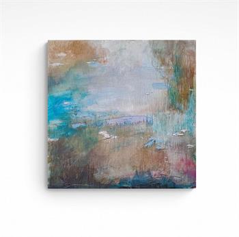 small abstract painting insprired by a resevoir