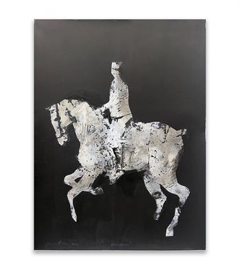 Horseman - Painting by Pascale Chandler