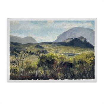 Silvermine Sunset - Painting by Joanna Lee Miller