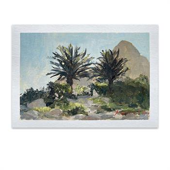 Bakoven Palm Trees - Painting by Joanna Lee Miller