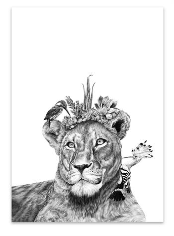 Lion Queen - Drawing by Kendall-Leigh Nash