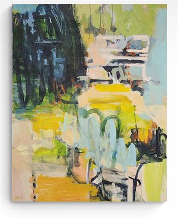 Backyard #3 - Painting by Tanja Truscott