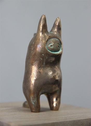 small bronze sculpture of a fantasy figure