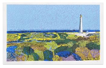 Slangkop Lighthouse - Handmade Print by Kitty Dörje