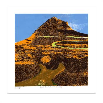 Forked Road At Lionshead 02 - Handmade Print by Kitty Dörje